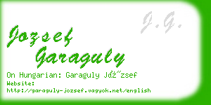 jozsef garaguly business card